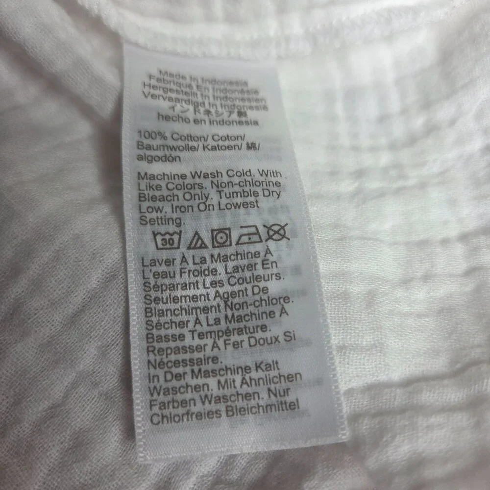 NWOT J. Crew Women's White Mini Gauze Dress - Picture 4 of 7